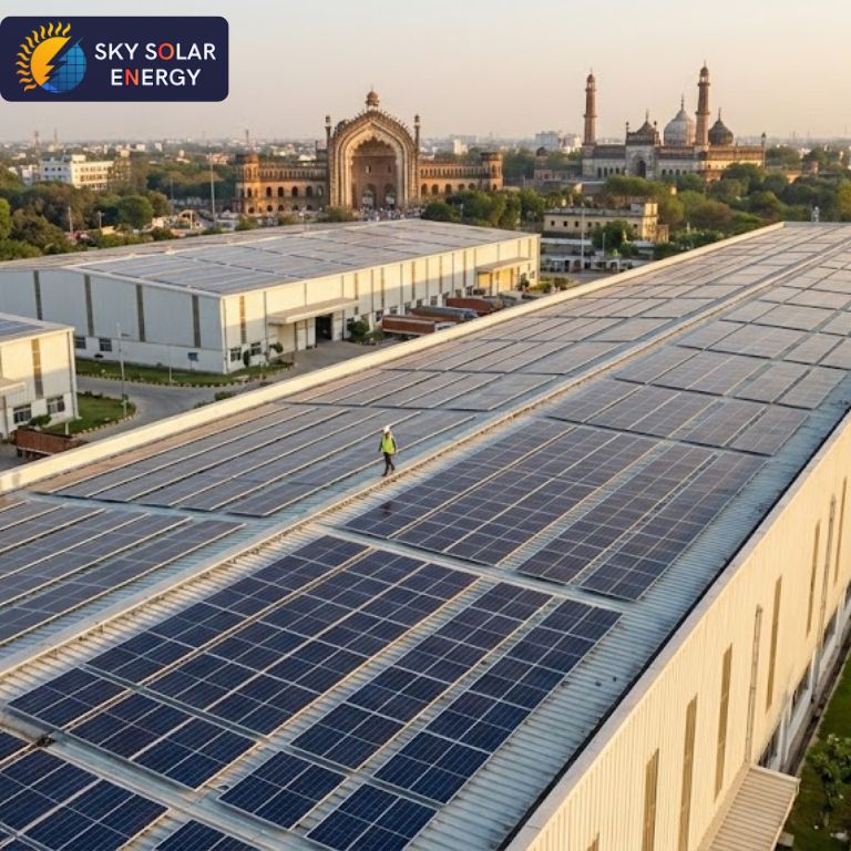 residential solar panel installation in Lucknow