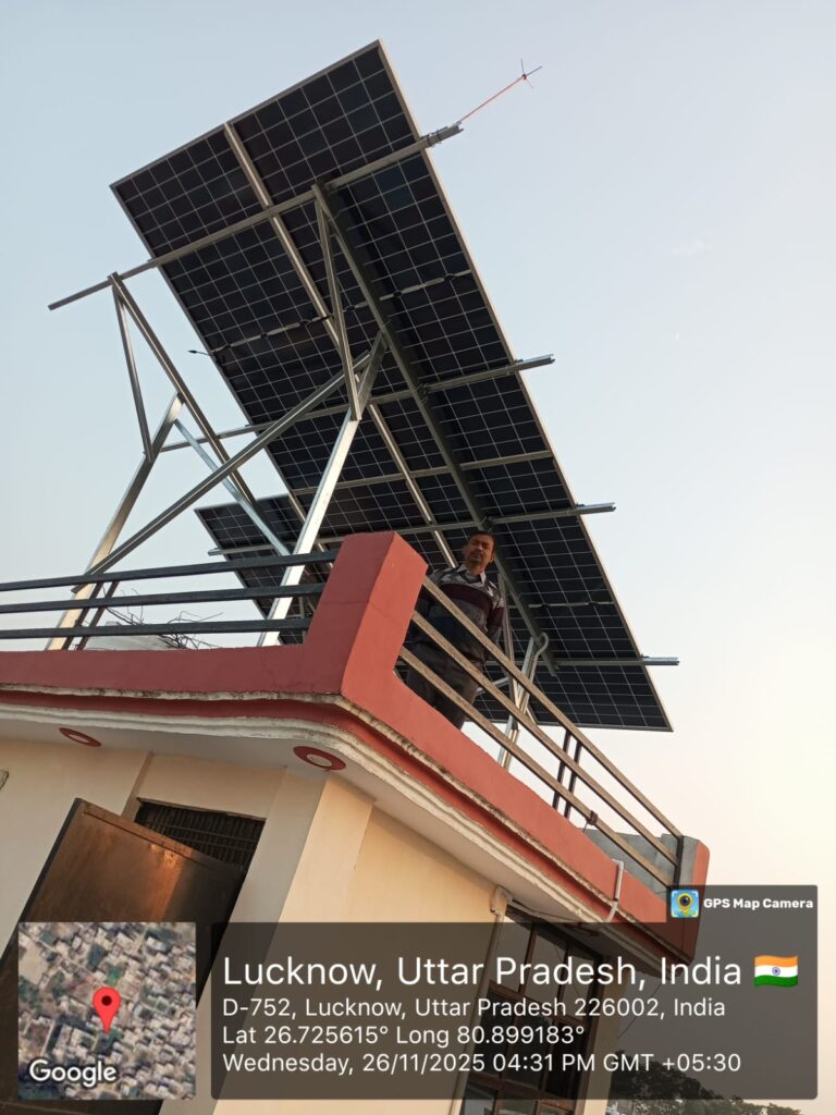 3kw solar in gomti nagar by sky solar energy