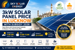 3KW SOLAR PRICE IN LUCKNOW AND SUBSIDY 2026