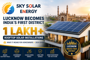 Lucknow Becomes India's First District with 1 Lakh+ Rooftop Solar Installations