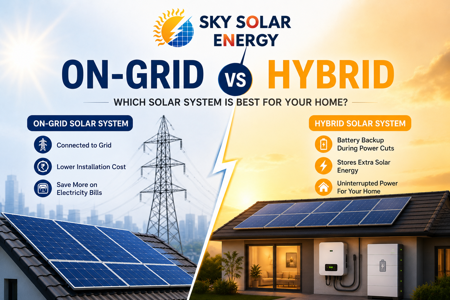 On-Grid Solar System in Lucknow